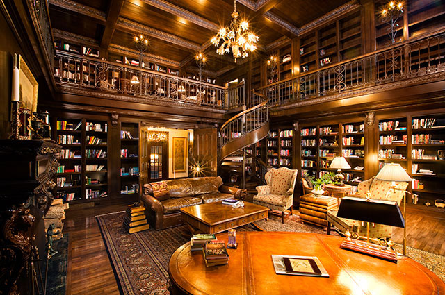 Homes with Libraries  for billionaires Alma ALEXANDER
