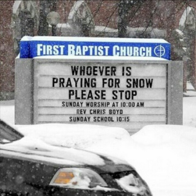 Snow prayer